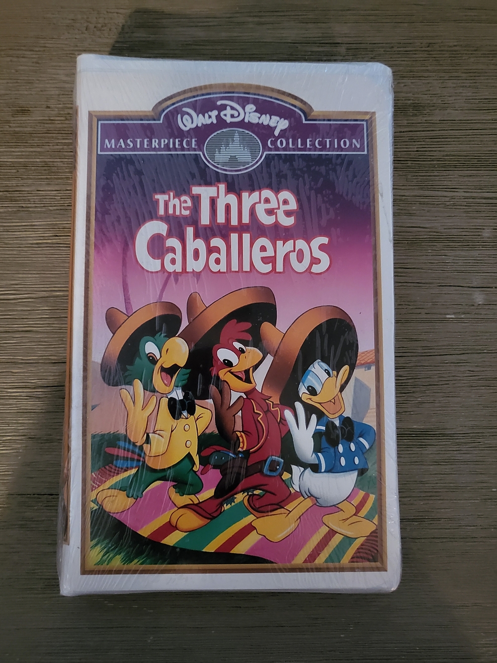 NIB Sealed Walt Disney Masterpiece The Three Caballeros VHS Clamshell Rare